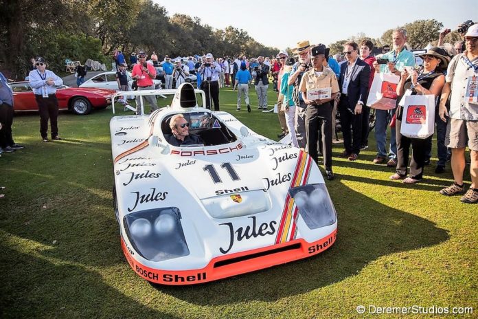 Six-time Le Mans winner Jacky Ickx kicked off the 2019 Amelia Island Concours d'Elegance by driving onto the field in the Le Mans-winning Porsche 936-81